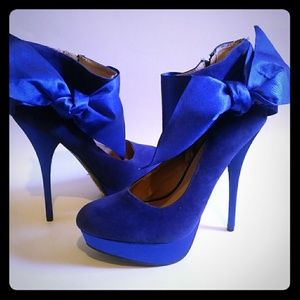 Liliana Blue Stiletto Shoes